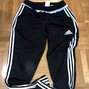 Black Adidas sweat pants